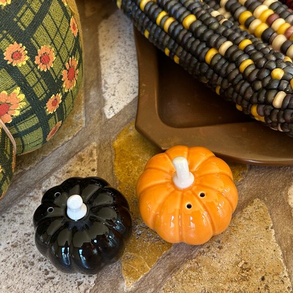 Pumpkin Salt and Pepper Shakers - Picture 2 of 6